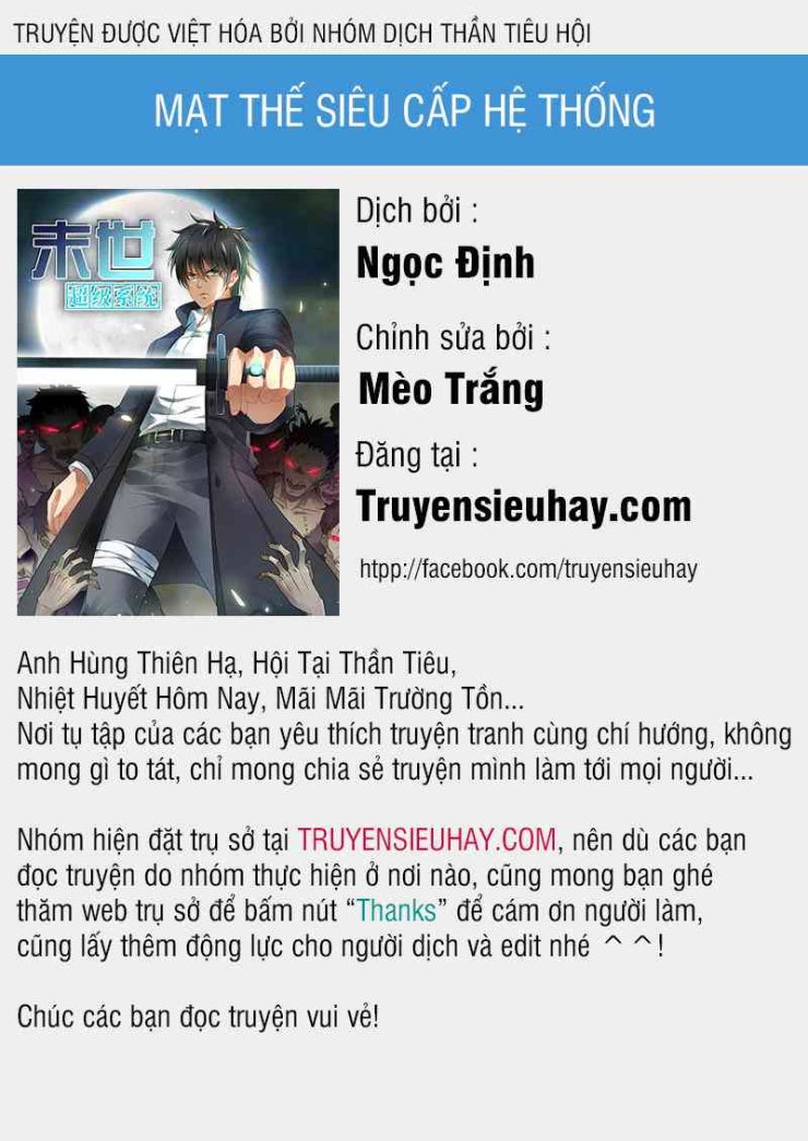 Mạt Thế Siêu Cấp Hệ Thống - Page 1